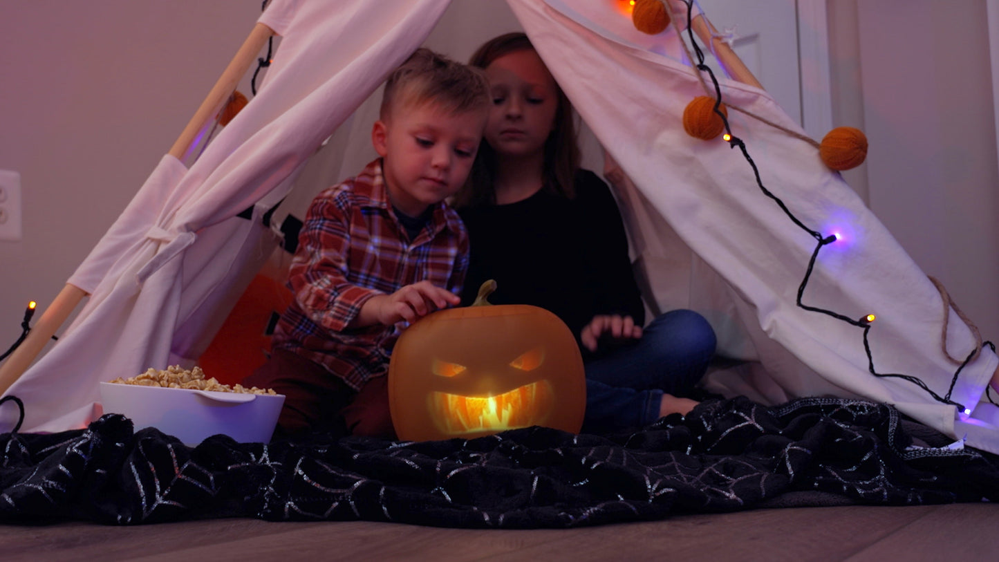 ANIMAT3D Jabberin' Jack The Talking Animated Pumpkin with Built-In Projector & Speaker