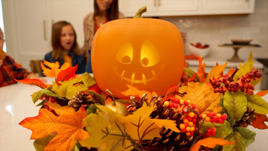 ANIMAT3D Jabberin' Jack The Talking Animated Pumpkin with Built-In Projector & Speaker