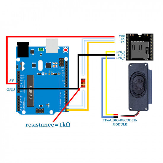 3W 4Ω Miniature Loudspeaker for Arduino - JST Interface - UPGRADED - Generation 2