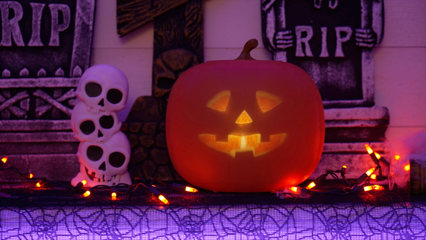ANIMAT3D Jabberin' Jack The Talking Animated Pumpkin with Built-In Projector & Speaker