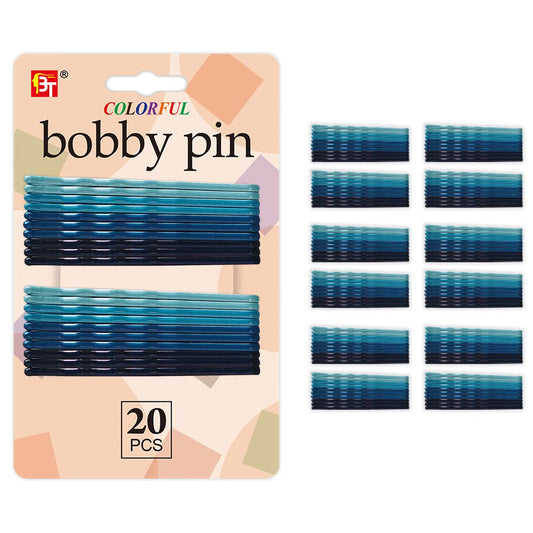 Blue Assorted Bobby Pins Hair Pins Small Mini Decorative Styling Accessories for Short Long Thick Thin All Hair Types