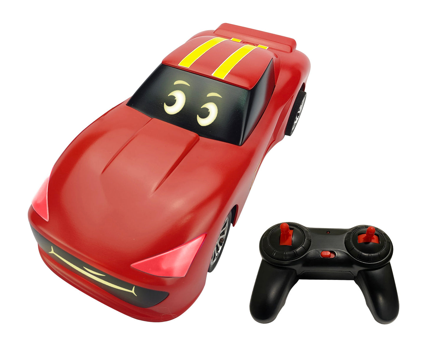 Cartoons Talking Animated Radio Control Red Race Car with Built in Projector & Speaker