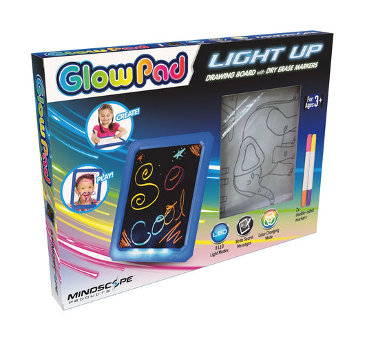 Light Up Glow Pad Drawing Board with Dry Erase Markers
