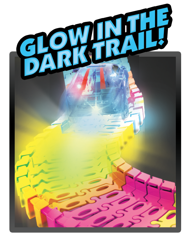 Twister Tracks 221 (11 feet) Neon Glow Track + 1 Police Car