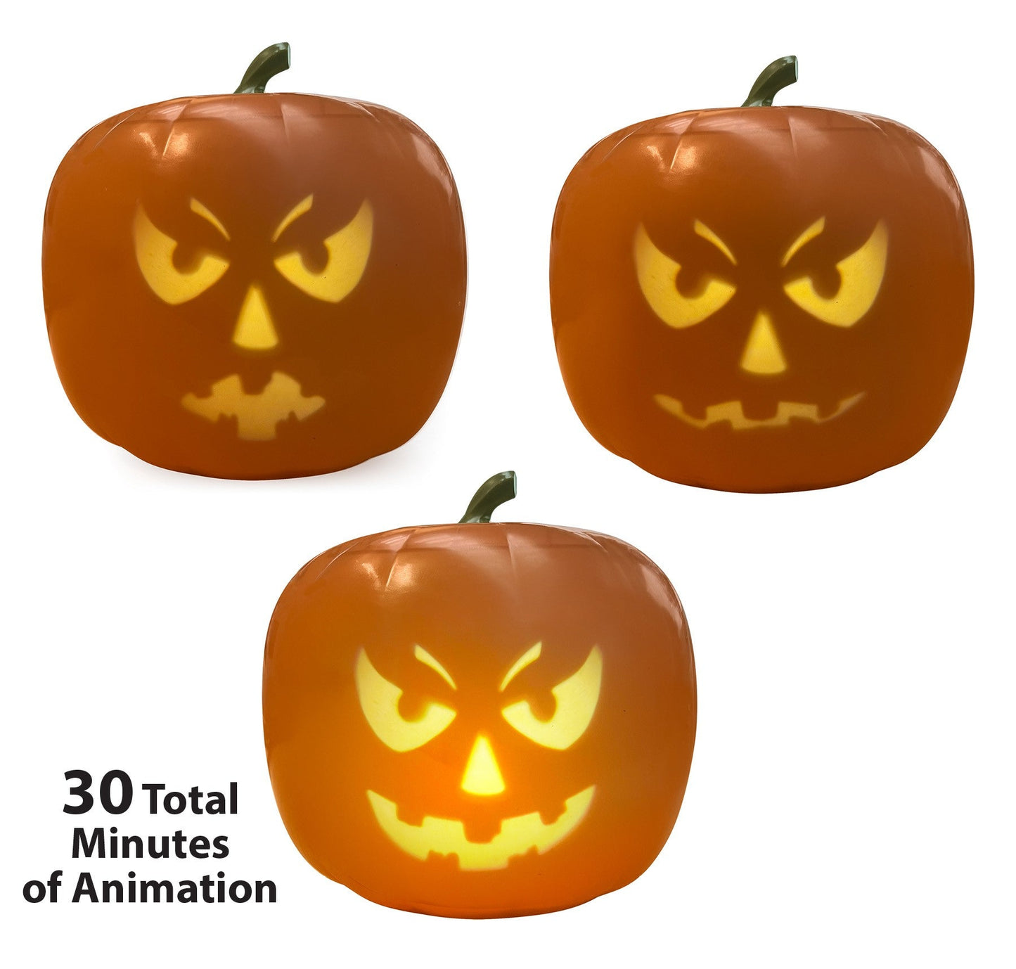 ANIMAT3D Rockin' Jack Talking Animated Pumpkin with Built in Video Projector & Speaker Plug'n Play
