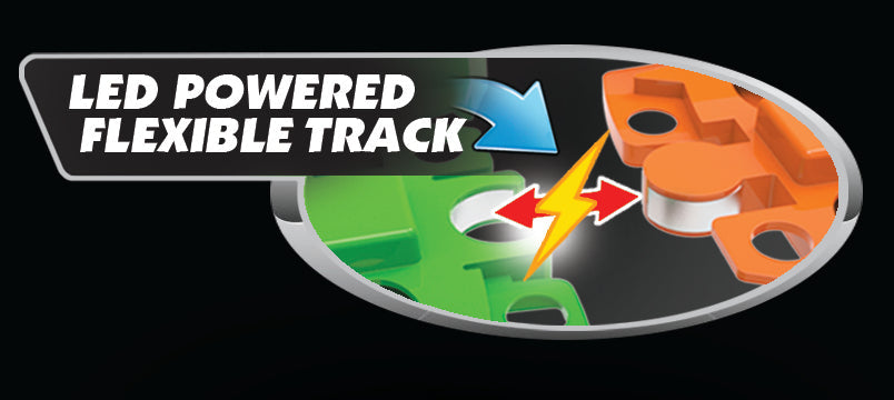 Twister Tracks LED Tracks 12' - Red Race Car Set