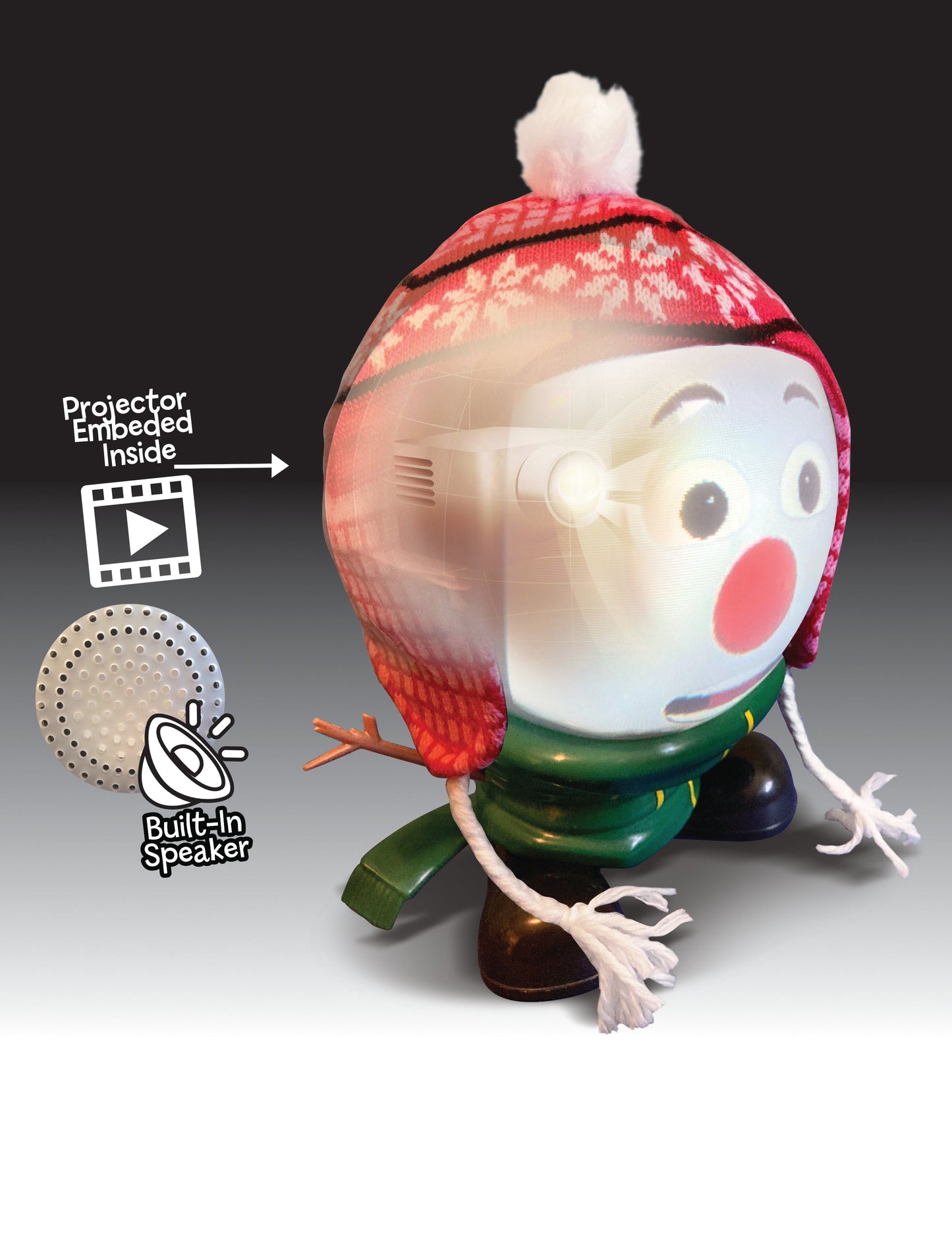 Mr. Chill Talking Animated Snowman with Built in Projector & Speaker Plug'n Play