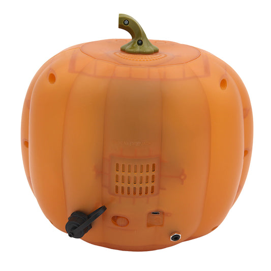 ANIMAT3D - Programmable Pumpkin Jack with Audio Port - The Talking Animated Pumpkin with Built-In Projector & Speaker