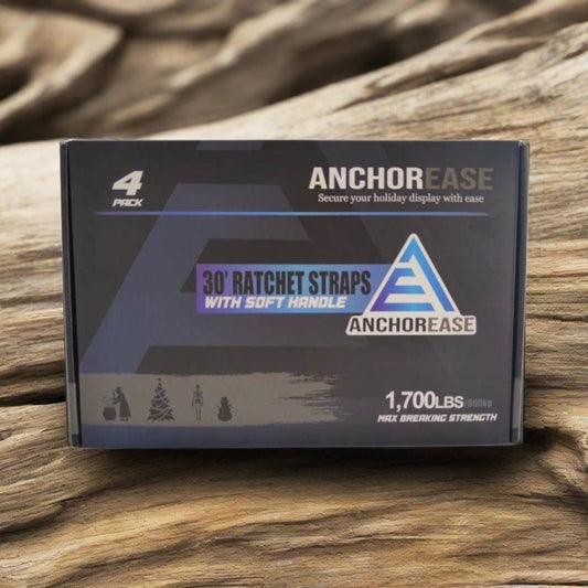 πͺ AnchorEaseβ’ 30' Ratchet Straps β Heavy-Duty Outdoor Display Protection π