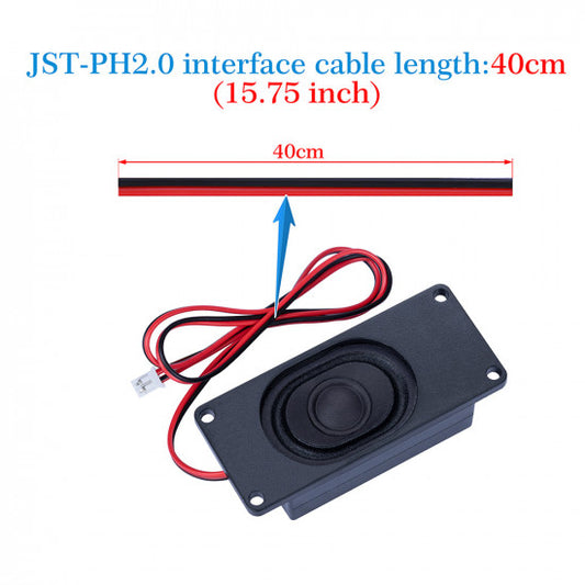 3W 4Ω Miniature Loudspeaker for Arduino - JST Interface - UPGRADED - Generation 2