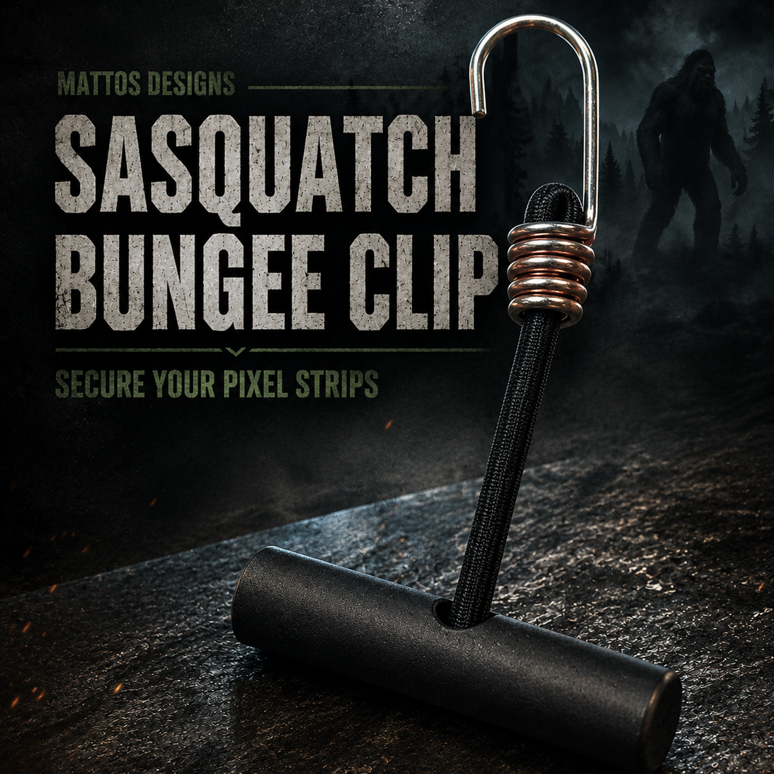 🔧Sasquatch™ Bungee Clip - Secure Your MegaTree Pixel Strips with Ease