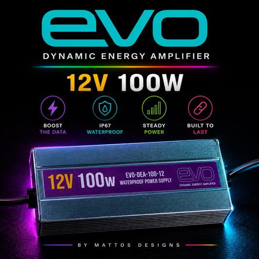 EVO Dynamic Energy Amplifier by Mattos Designs | Easy Power Injection for Holiday Lights