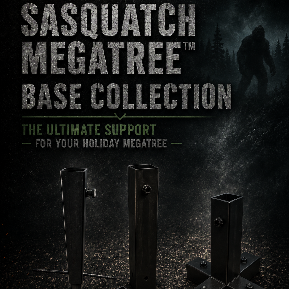 🌟 Sasquatch MegaTree™ Base Collection – The Ultimate Support for Your Holiday MegaTree 🎄