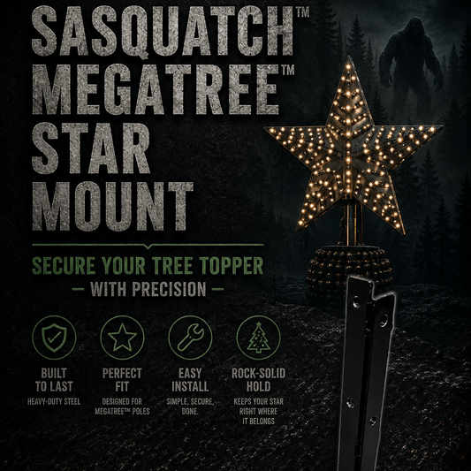 🌟 Sasquatch™ MegaTree™ Star Mount – Secure Your Tree Topper with Precision 🎄