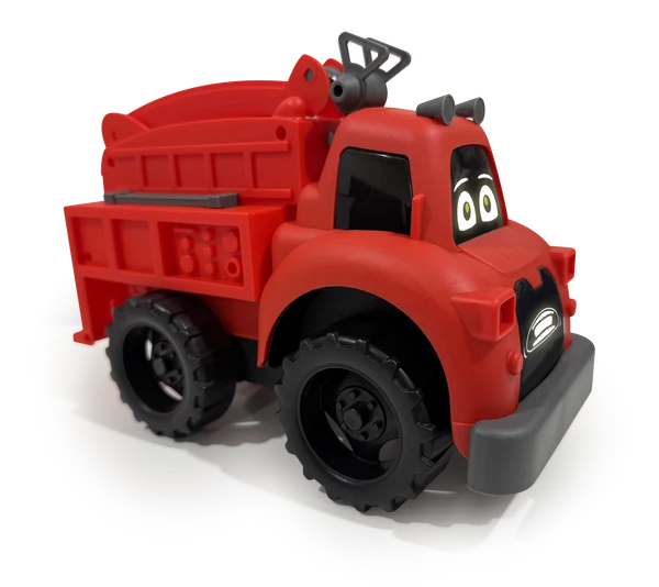Talking Animated Fire Truck Toys with Moving Eyes and Mouth, Built in Projector and Speaker, Songs, Stories and Jokes