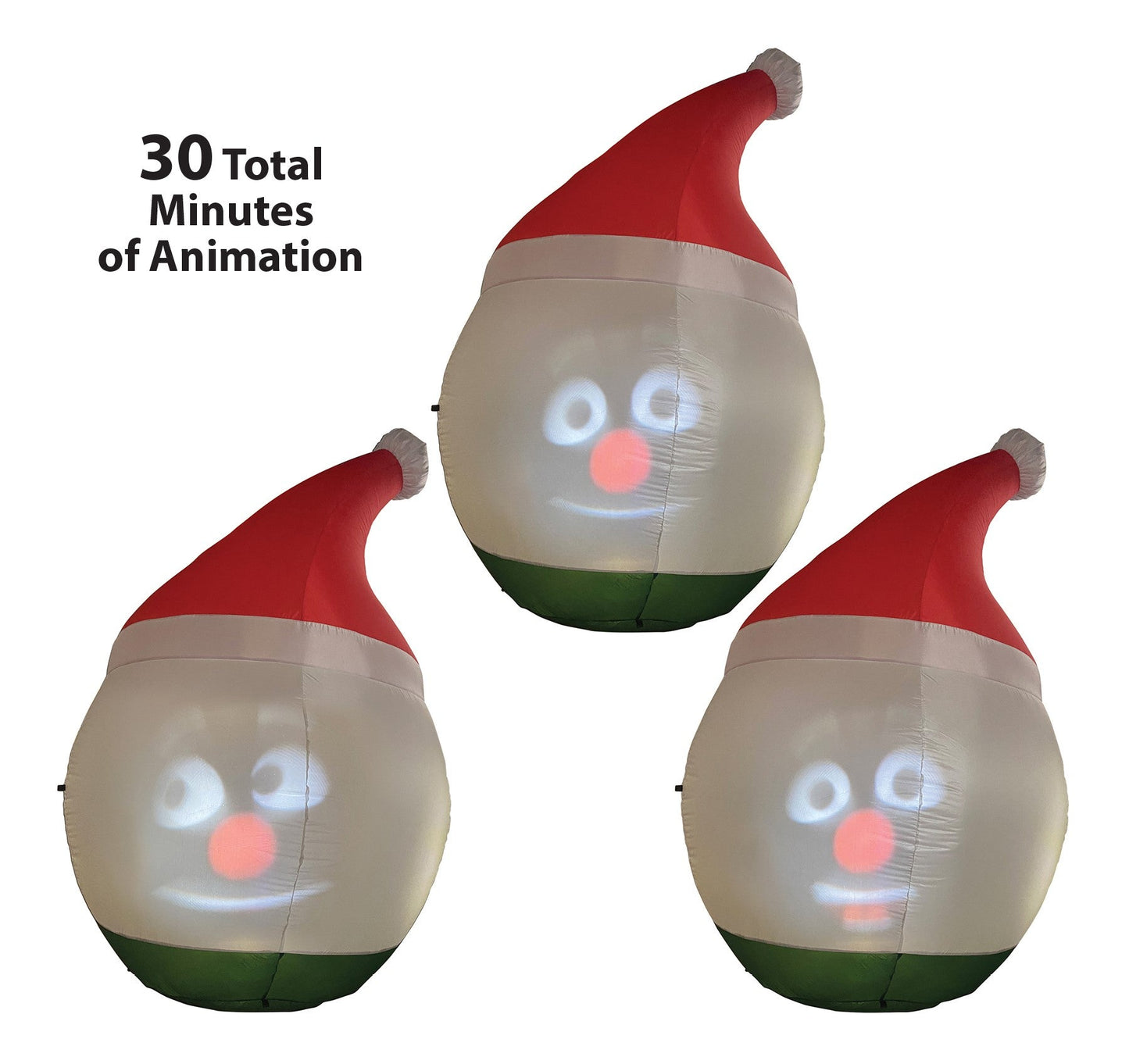 ANIMAT3D Inflatable Mr. Chill Talking Animated Inflatable Snowman with Built in Projector & Speaker Plug'n Play