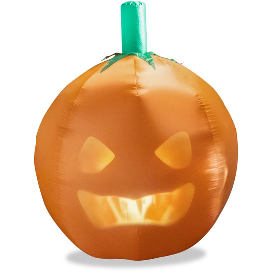 ANIMAT3D Inflatable Jabberin' Jack Talking Animated Inflatable Pumpkin with Built in Projector & Speaker Plug'n Play