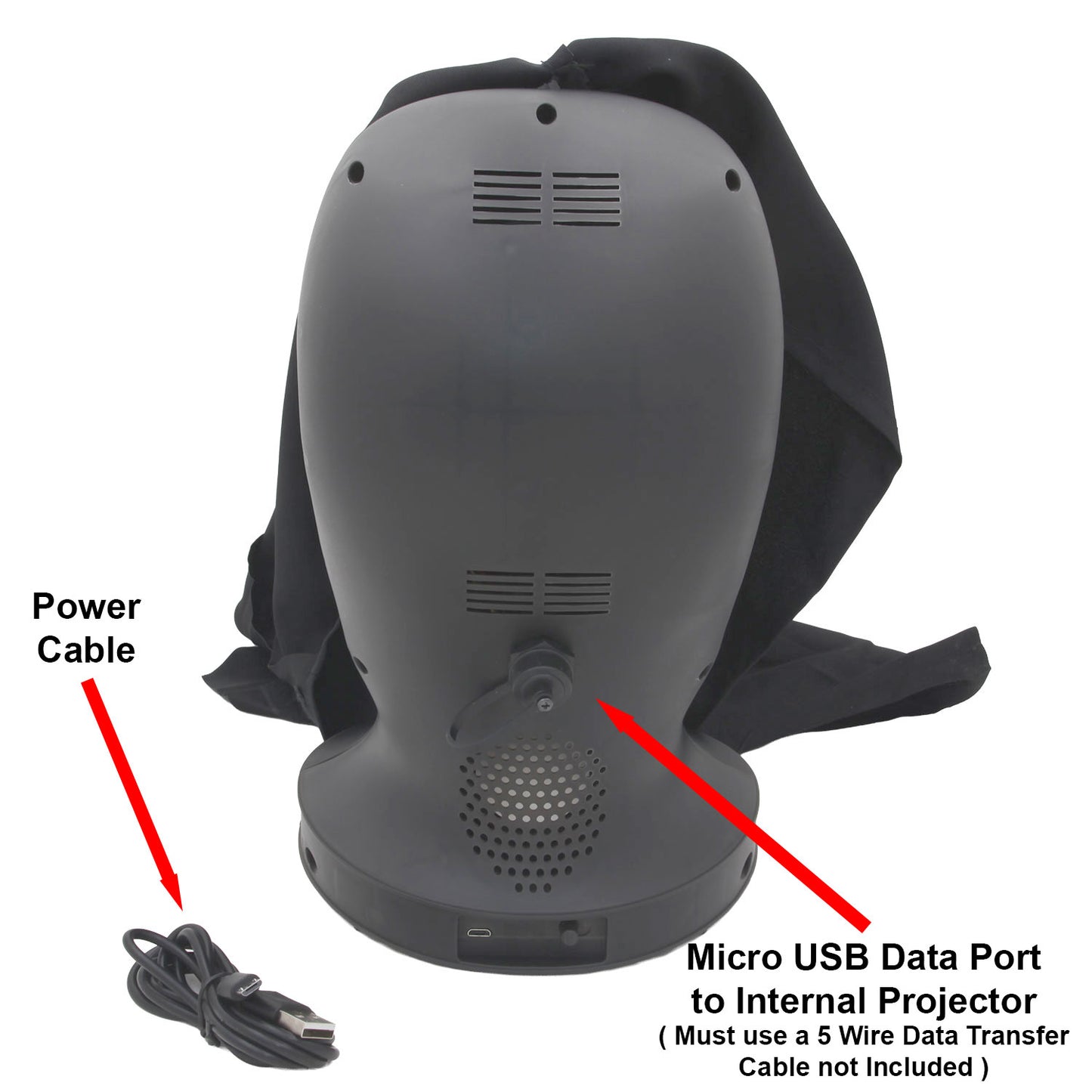 ANIMAT3D - Programmable Hauntley's Head - with Built-In Projector & Speaker