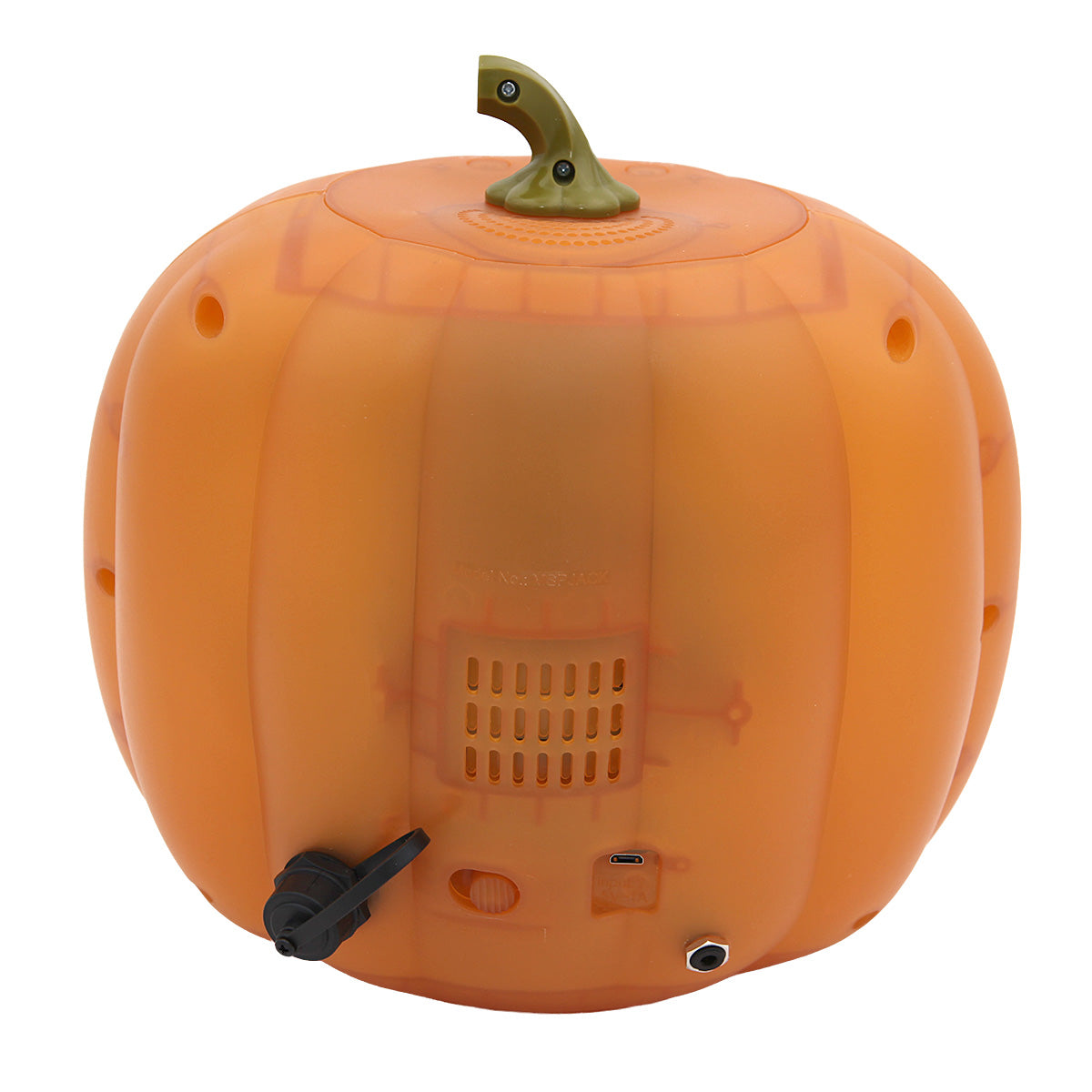 ANIMAT3D - Programmable Pumpkin Jack with Audio Port - The Talking Animated Pumpkin with Built-In Projector & Speaker