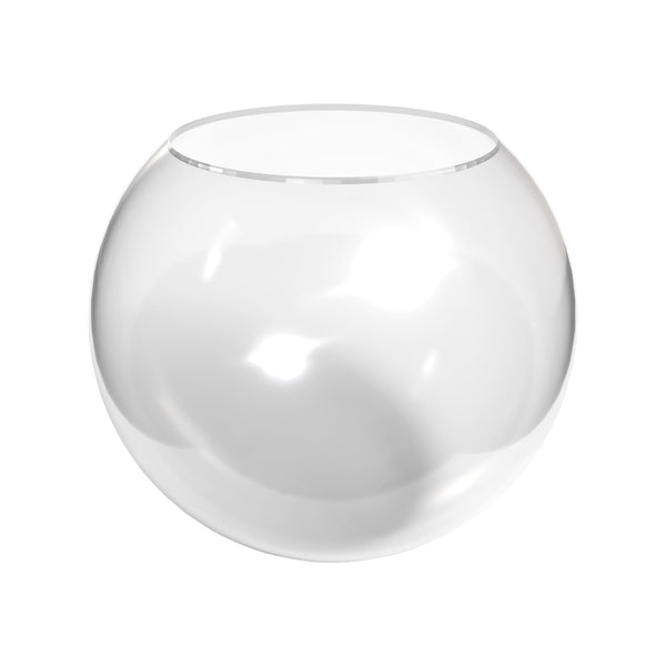 16" Clear Acrylic Globe with Custom 11" Opening – DIY Light Guy